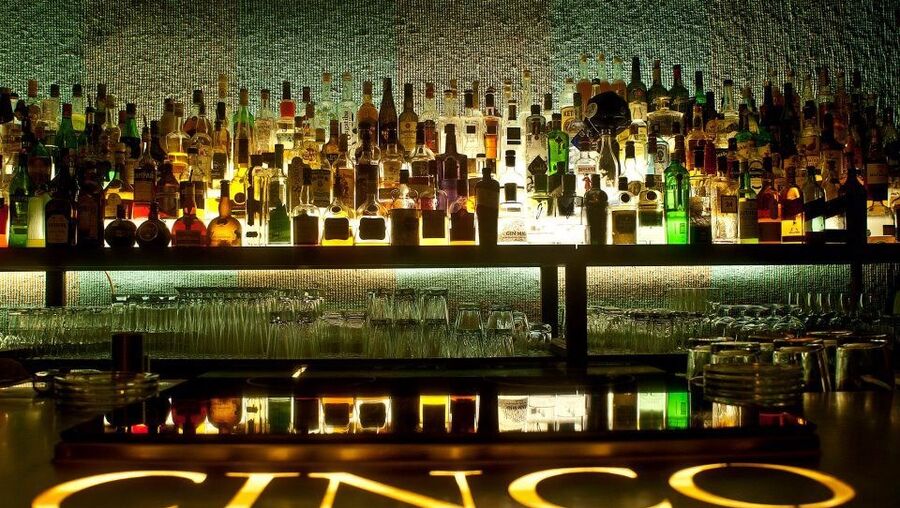 Cinco Lounge displays an impressive palette of colors and sizes behind the counter
