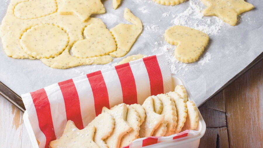 Biscoitos de farinha e arroz com sementes