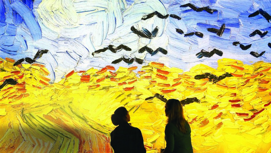 Na exposição ‘Meet Vincent van Gogh’, o público é convidado a tocar e a interagir 